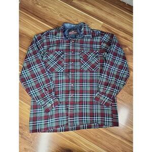 Vintage BackPacker Sportswear‎ Plaid Long Sleeve Flannel Shirt Mens Size Medium